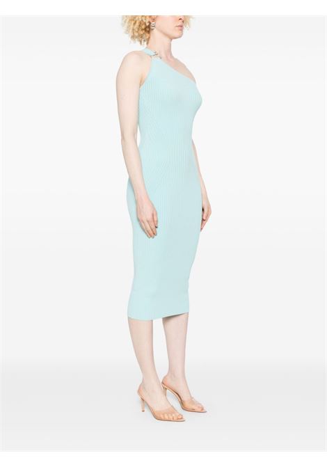 Abito midi monospalla in celeste David koma - donna DAVID KOMA | SS25DKKN70DBLSLVR